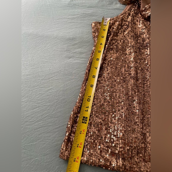 NWOT Copper Gold Sequin Top - Picture 9 of 9